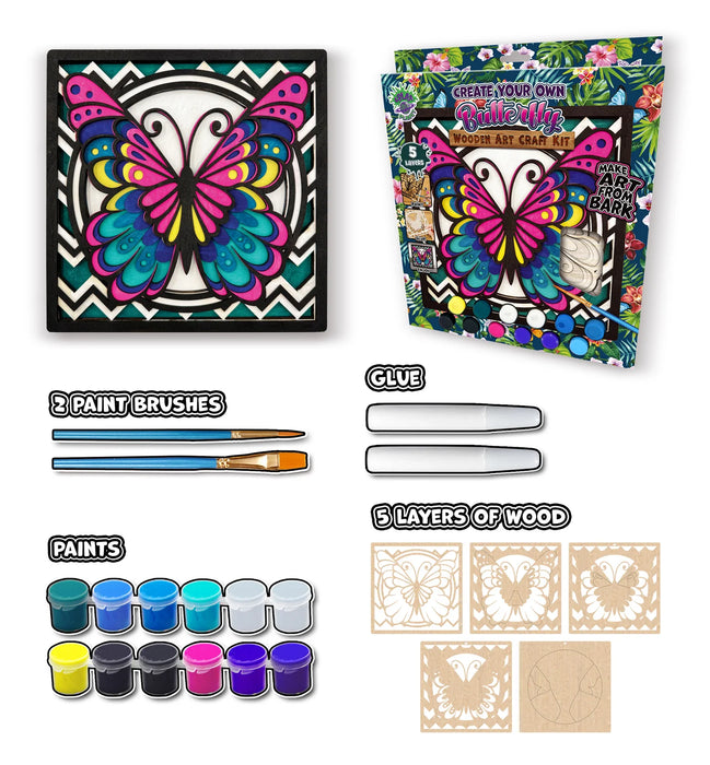 Wooden Art Craft Kit - Butterfly