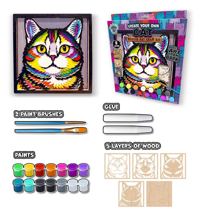 Wooden Art Craft Kit - Cat