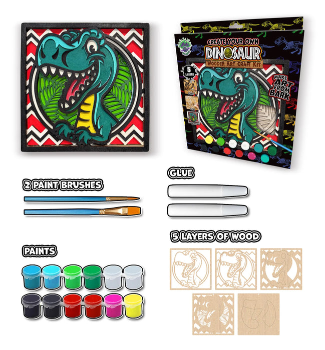 Wooden Art Craft Kit - Dinosaur