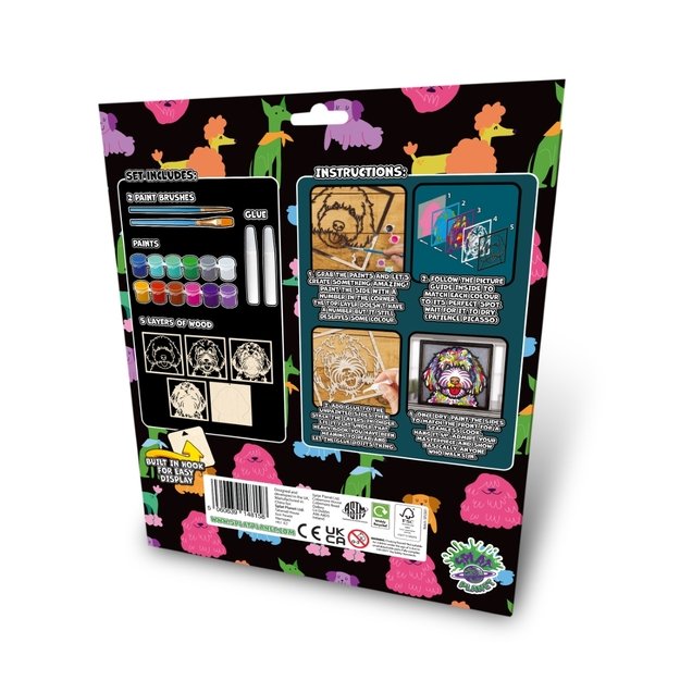 Wooden Art Craft Kit - Doodle Dog