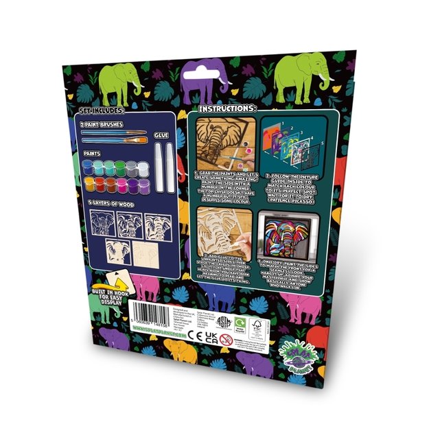 Wooden Art Craft Kit - Elephant