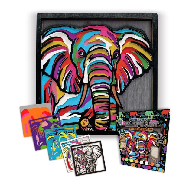 Wooden Art Craft Kit - Elephant
