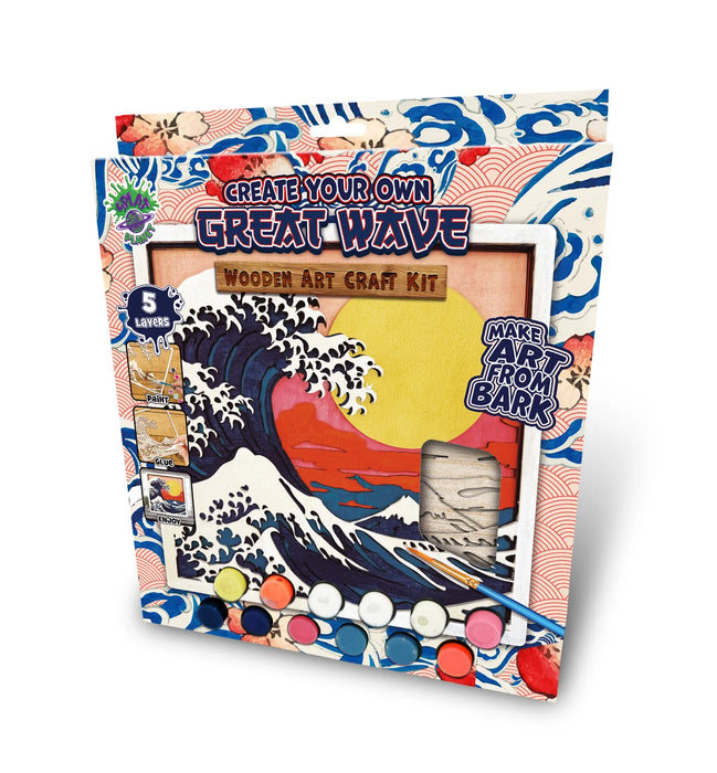 Wooden Art Craft Kit - Great Wave