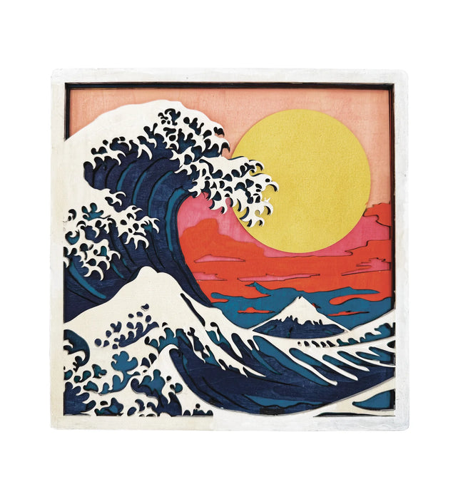 Wooden Art Craft Kit - Great Wave