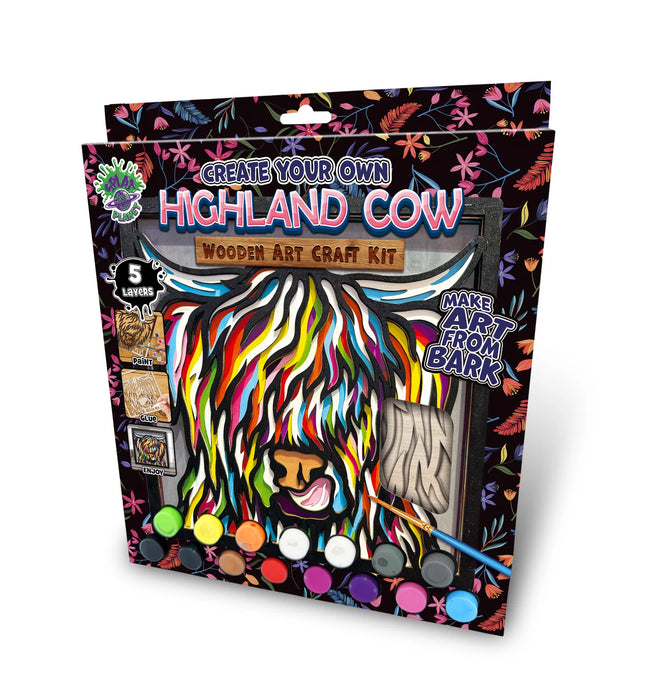 Wooden Art Craft Kit - Highland Cow