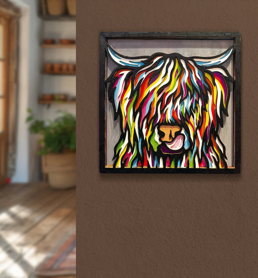 Wooden Art Craft Kit - Highland Cow