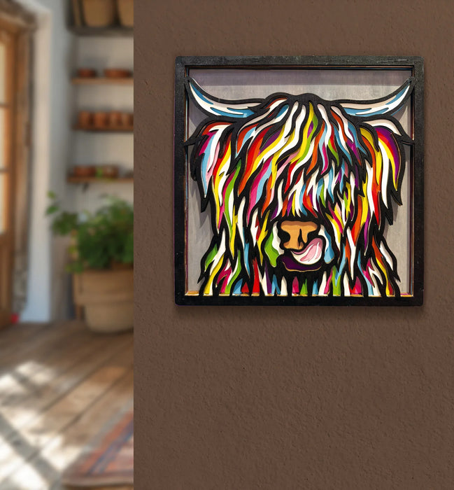 Wooden Art Craft Kit - Highland Cow