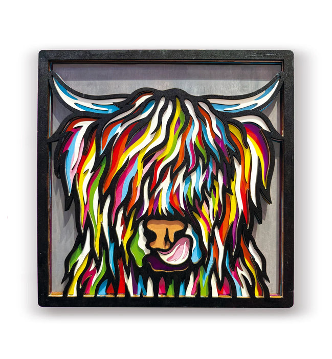 Wooden Art Craft Kit - Highland Cow
