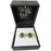 Wildside XP130 New Zealand Greenstone Teardrop Sterling Silver Stud Earrings