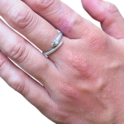 Wildside XP137 Sterling Silver Snake Ring