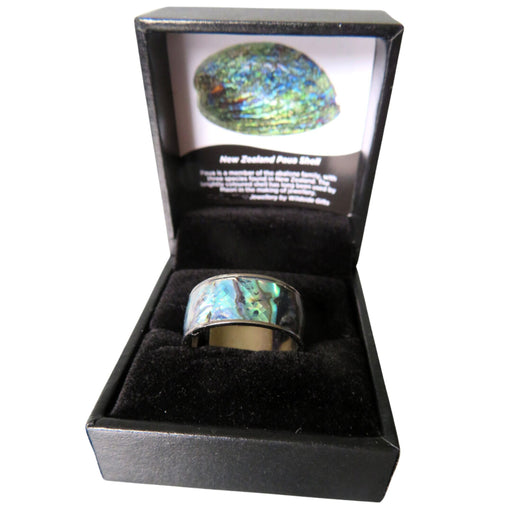 Wildside XP84 Stainless Steel Paua Ring