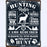 Man Cave - Hunting Rules Sign