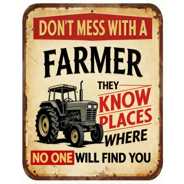 Man Cave - Farmer Sign