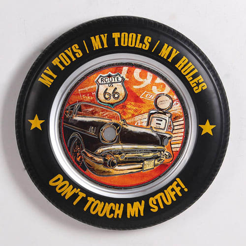 Man Cave - Tyre Sign with light
