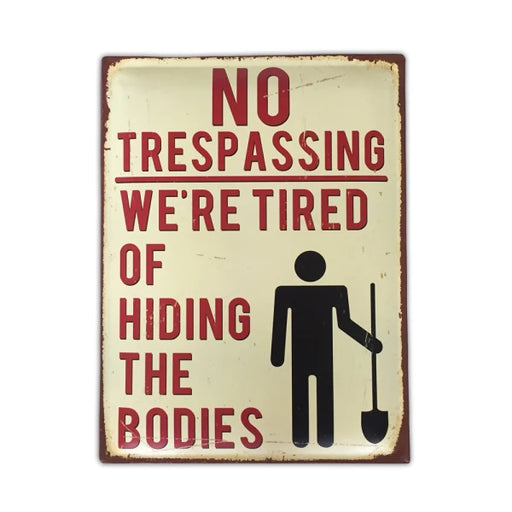 Man Cave - No Trespassing Sign