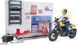 Bruder - Motorcycle Service Centre with Scrambler Ducati Full Throttle