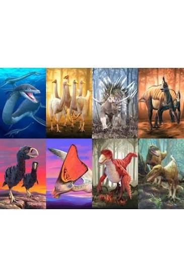Dinosaur Fact Cards - Blue