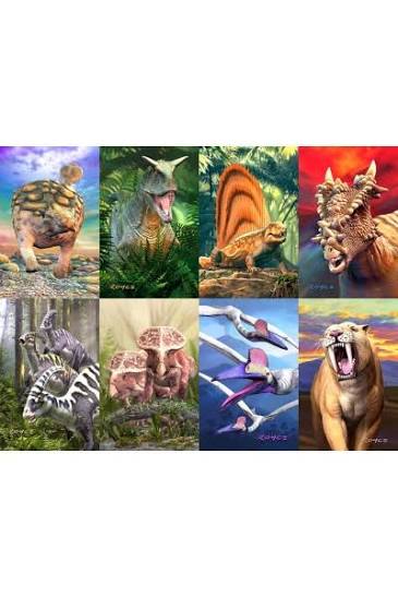 Dinosaur Fact Cards - Red