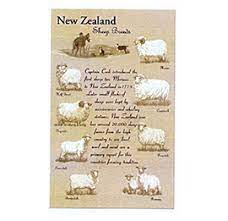 NZ Tea Towel - Cotton NZ Sheep Breeds