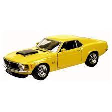 MotorMax Timeless Legends 1:24 - 1970 Ford Mustang Boss 429 Yellow