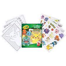 Crayola - Colour & Sticker Book - Pokemon