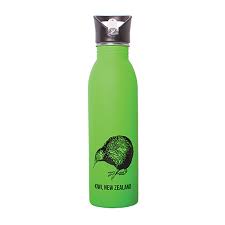 NZ S/S Drink Bottle - Green Kiwi
