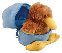 Kiwi in Egg Soft Toy - Light Blue