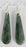 NZ Greenstone Earrings - Carved Tear Drop 45mm