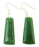 NZ Greenstone Earrings 35mm