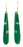 NZ Greenstone Earrings - Double Koru 70mm