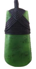NZ Greenstone Toki Round Bottom Pendant 55mm
