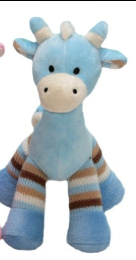 Teddytime: Stretch Giraffe - Blue