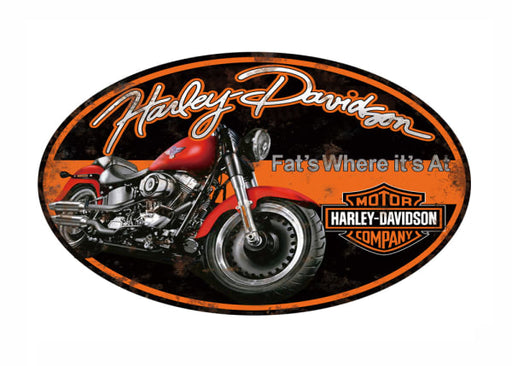 Man Cave - Harley Davidson Oval Sign