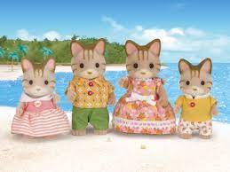 Sylvanian Families - Striped Cat Family