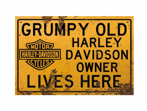 Man Cave - Grumpy Harley Owner Sign