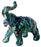 NZ Ornament - Polystone Paua Elephant 90mm