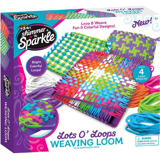 Cra-Z-art Shimmer 'n Sparkle - Lots O' Loops Weaving Loom