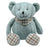 Teddytime: Blue Bear with Tartan Scarf