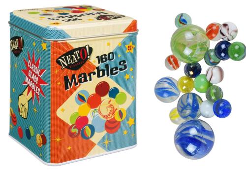 Toysmith - Neato 160 Marbles in a Tin Box
