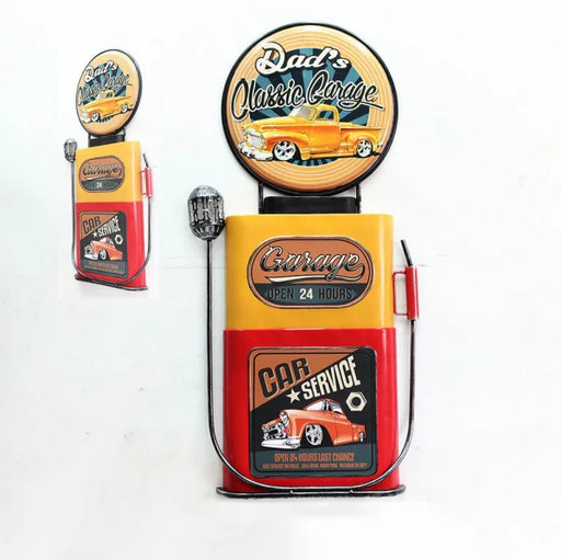 Man Cave - Yellow Petrol Pump Sign