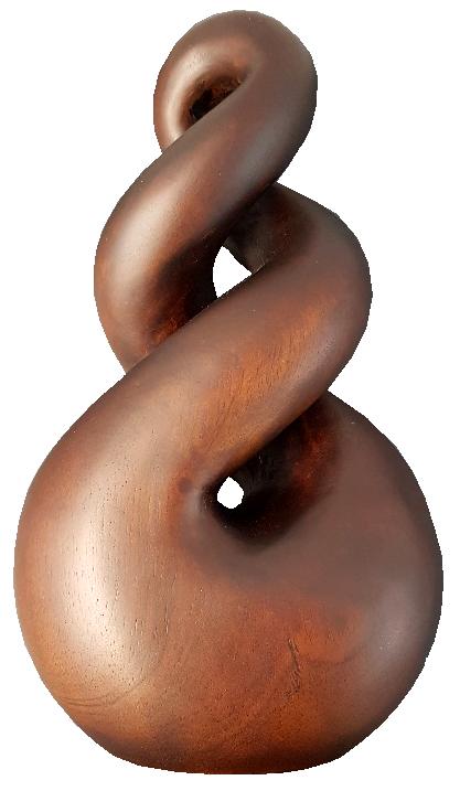 NZ Ornament - Wooden Twist 250mm