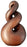 NZ Ornament - Wooden Twist 250mm