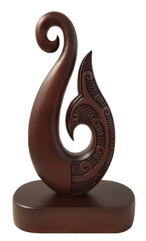 NZ Ornament - Wooden Hook Large 300mm