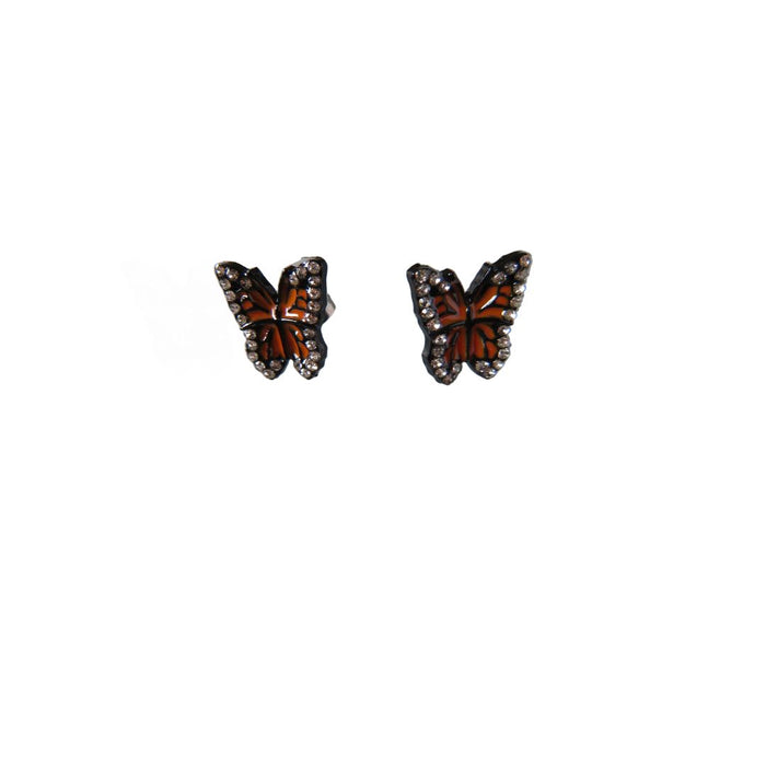 Wildside ER62 - Monarch Butterfly Stud Earrings