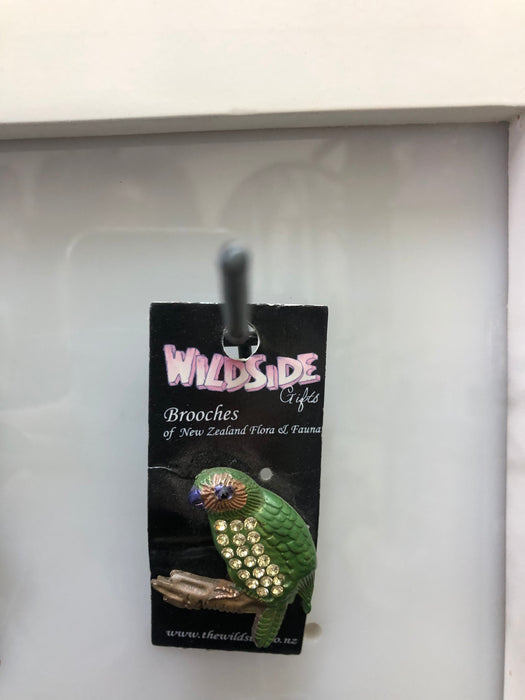 Wildside - Jewellery - Kakapo Brooch