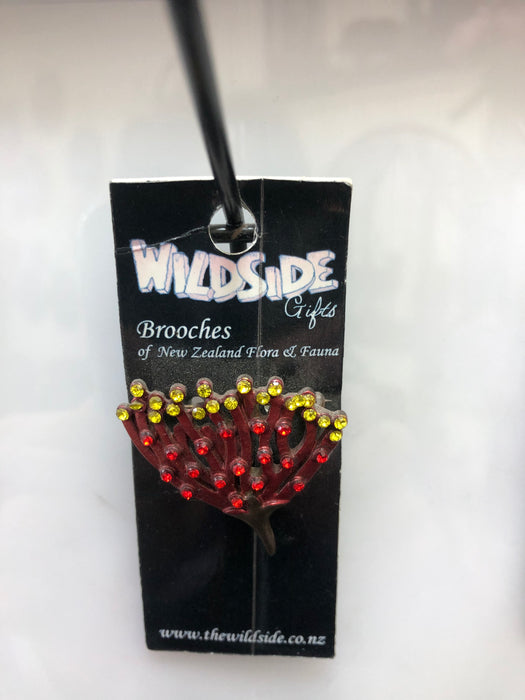 Wildside - Jewellery - Pohutukawa Brooch