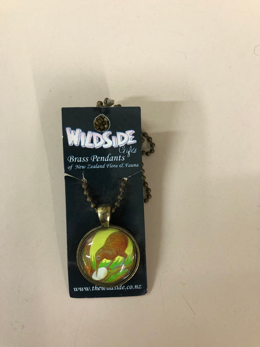 Wildside - Jewellery - Kiwi Brass Pendant
