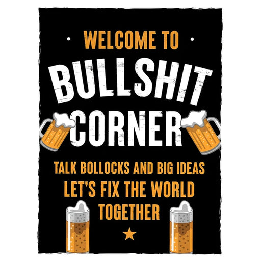 Man Cave - Bull Corner Sign