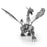 Metal Earth - ICONX Silver Dragon