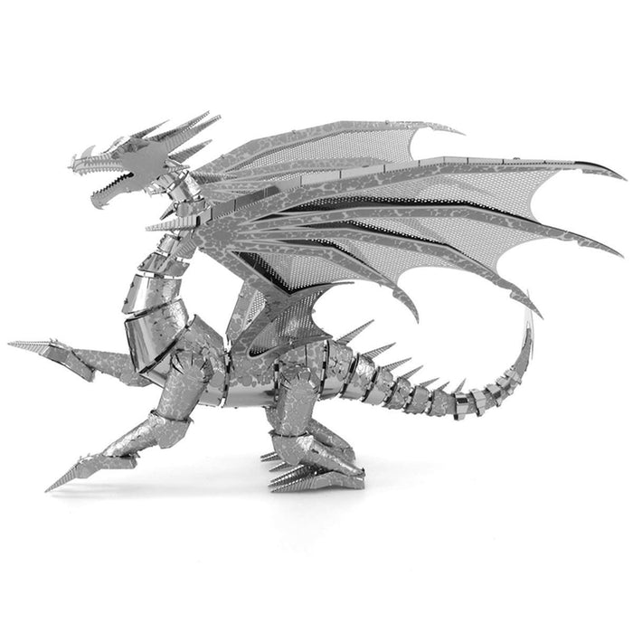 Metal Earth - ICONX Silver Dragon